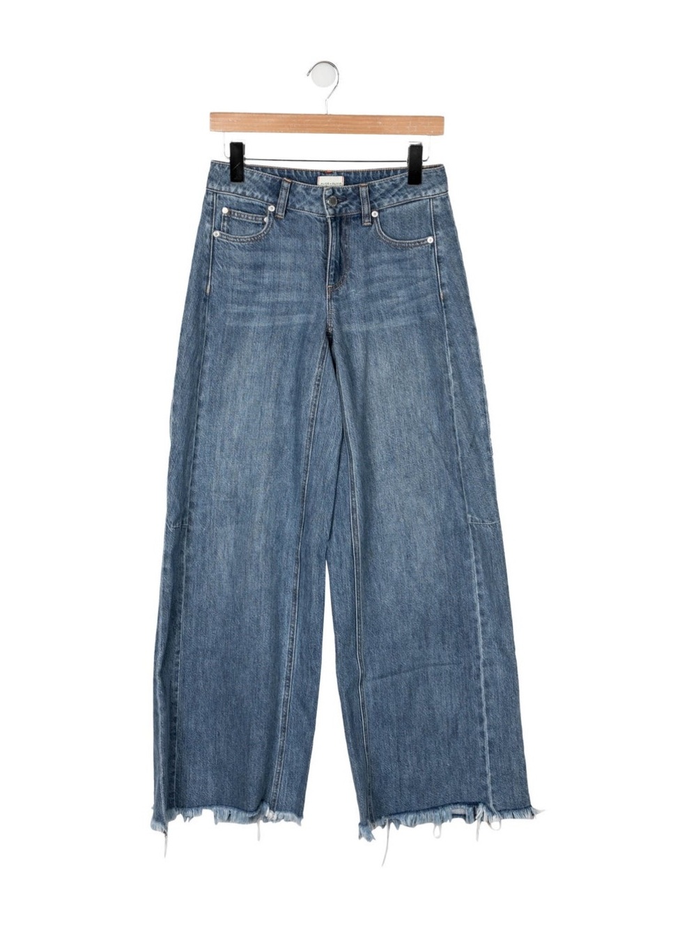 Alice + Olivia High-Rise Wide Leg Jeans | Size 27